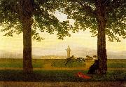 Caspar David Friedrich Taras ogrodowy oil on canvas